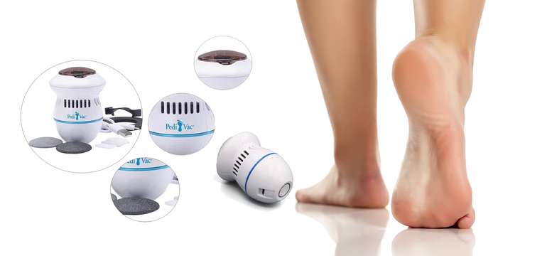 Pedi Vac domáca pedikúra - podtlakový odstraňovač zatvrdnutej kože