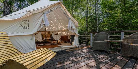 Netradiční pobyt v glampingovém stanu v srdci Tater v Glamping Štôla/Slovensko - Štôla
