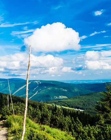 Strážné i jeho okolí je bohaté na turistické i cyklotrasy