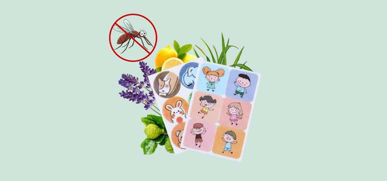 Prírodný repelent proti komárom vonku – 72 náplastí
