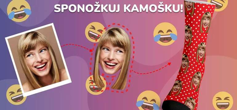 Personalizované ponožky vyrobené a potlačené na Slovensku