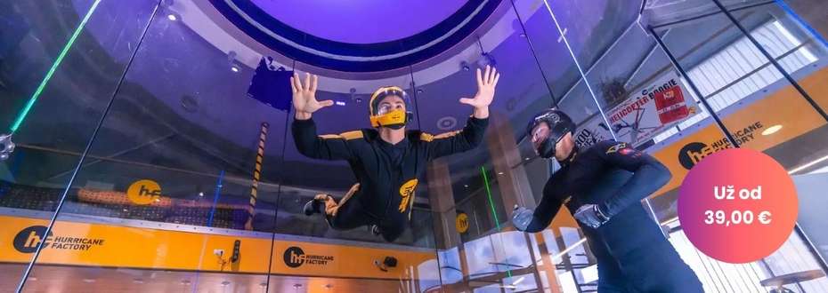hurricane factory, voľný pád, lietanie