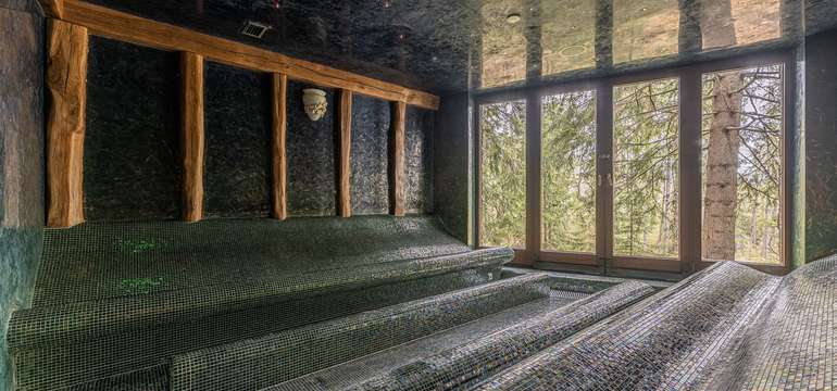 Súčasťou saunového sveta je fínska, bylinková, eukalyptová, infrasauna a turecká sauna(slúži výhradn