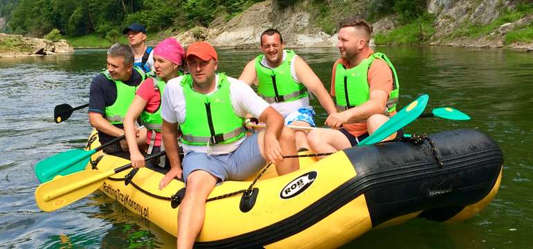 Raftingové dobrodružstvo na Dunajci - rafting s inštruktorom alebo prenájom raftu