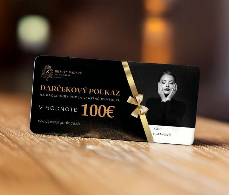 Darčekové poukážky na služby v salóne Beauty Palace Pezinok