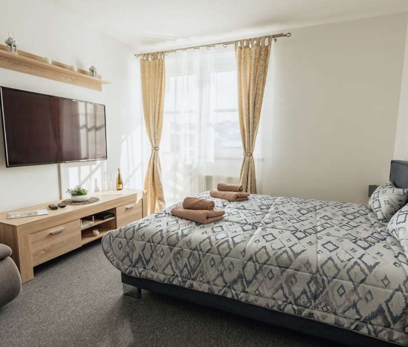 Súkromie apartmánu priamo v centre Bešeňovej