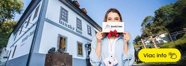 darčeková poukážka, Banský dom, daruj pobyt