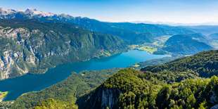 Bohinjské jazero v Slovisnku