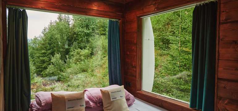 Letadlo v lese - netradičné ubytovanie + neobmedzená sauna a vírivka