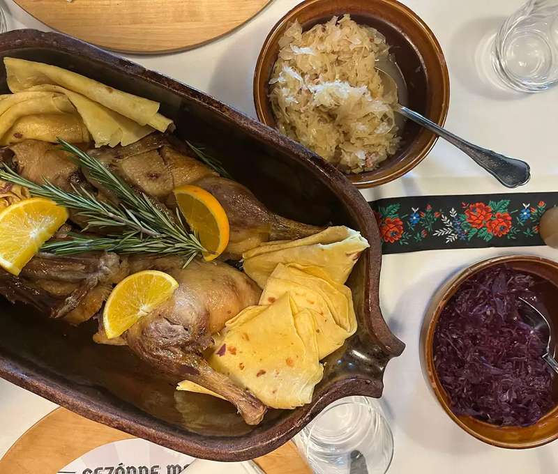 Husacie a kačacie hody v reštaurácii Leberfinger