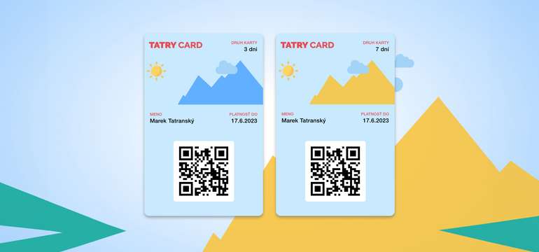 3-dňová alebo 7-dňová TATRY CARD