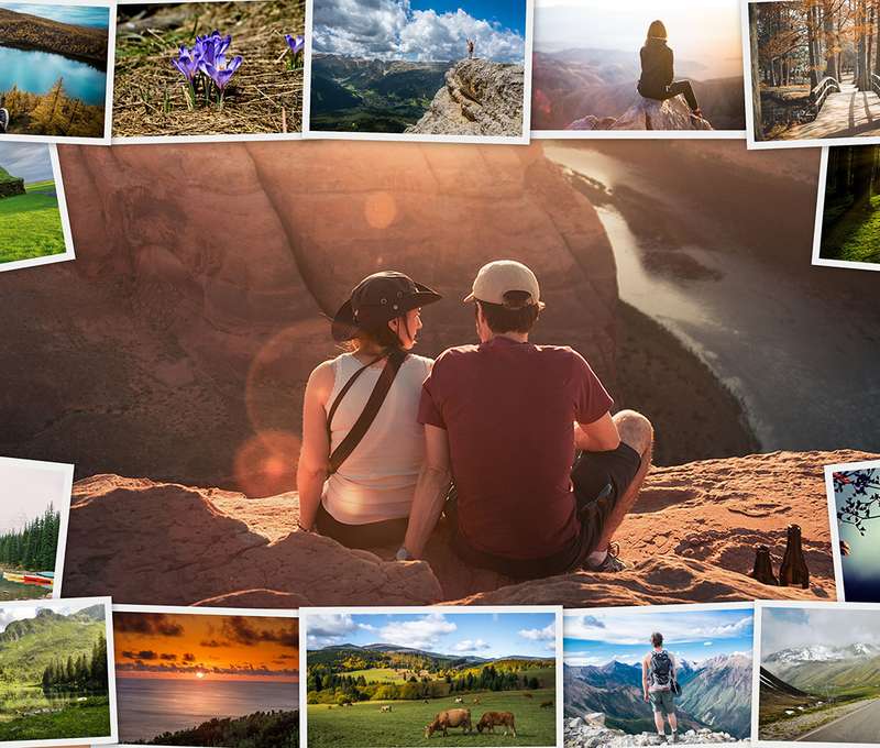 Koláž na plátne z vlastných fotografií - veľa rozmerov na výber