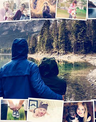 Koláž na plátne z vlastných fotografií - veľa rozmerov na výber