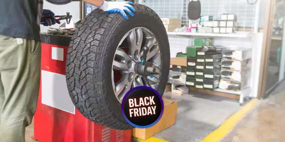 BLACK FRIDAY: Prezutie a vyváženie pneumatík pre osobné automobily alebo dodávky + kontrola vozidla v Garage Point / Bratislava - Nové Mesto