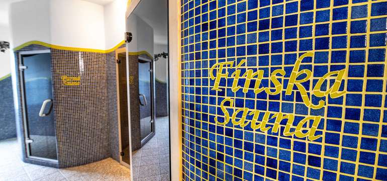 Wellness centrum ponúka na oddych bazén, vírivku aj 3 druhy sáun
