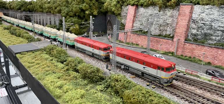  Modelové koľajisko v mierke 1:87 