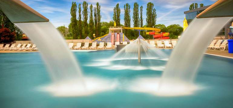 Vonkajšie termálne bazény v AquaCity Poprad sú v prevádzke celoročne