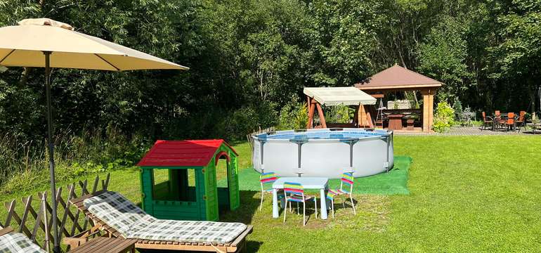 Záhrada ponúka množstvo priestoru na relax aj zábavu