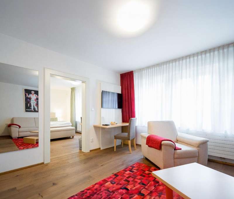 Apartmán s dvoma izbami a obývačkou