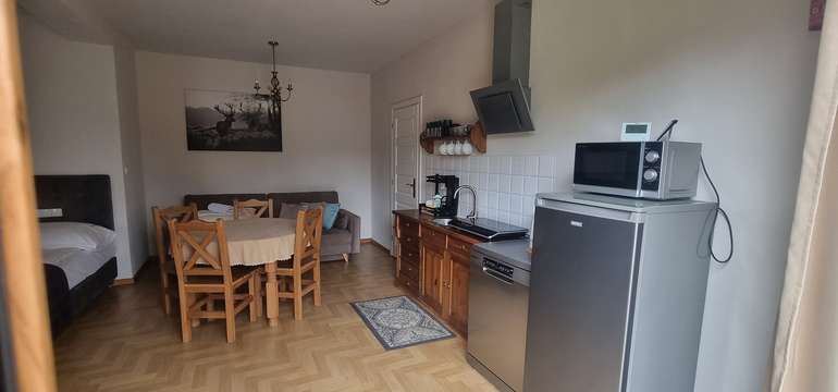 V každej izbe nájdete aj plne vybavenú kuchyňu