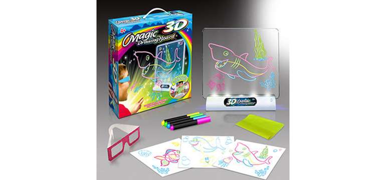 Magická interaktívna 3D LED tabuľa s okuliarmi