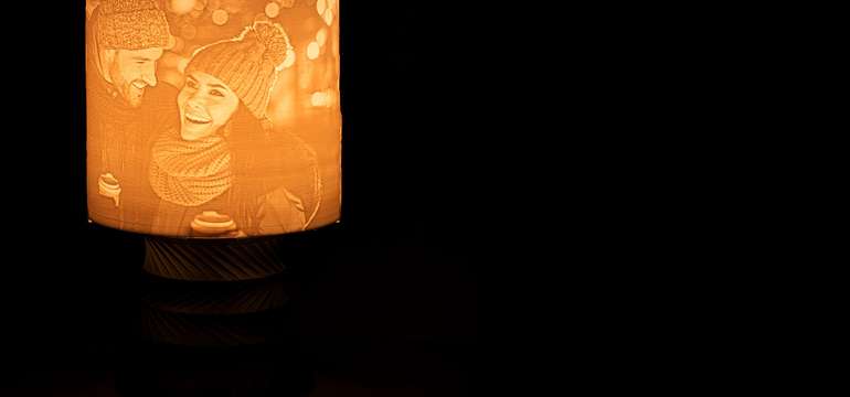 Lampa s vlastným motívom - rozžiarte svoje fotografie
