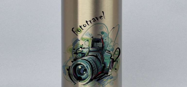 Turistická termoplechovka (500 ml) - kov, plast