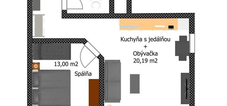 Pôdorys apartmánu