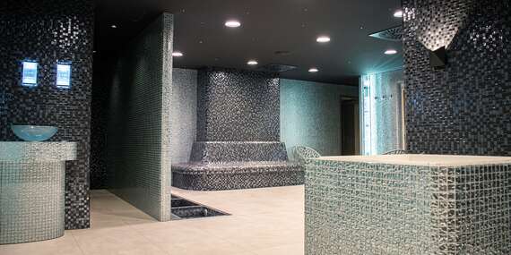 Wellness saunové štúdio a bazénová hala v RM Hoteli**** neďaleko Bojnického zámku/Prievidza