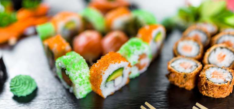 Detail sushi