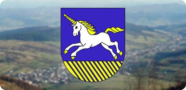 Jednorožec v erbe obce Štiavnik