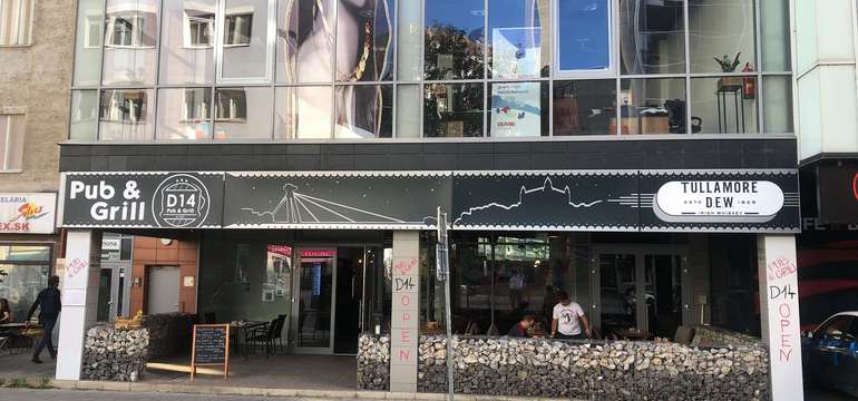 Reštaurácia D14 Pub & Grill na Dunajskej ulici (oproti Tesco MY)