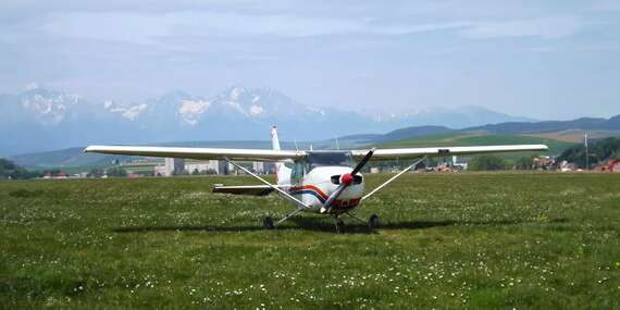 Prelet športovým lietadlom CESSNA C172 ponad Spiš a Tatry s možnosťou pilotovania/Spišská Nová Ves