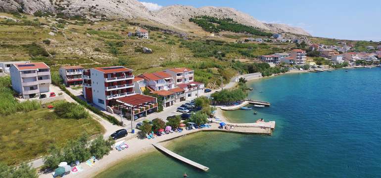 Penzión Laguna Metajna na chorvátskom ostrove Pag