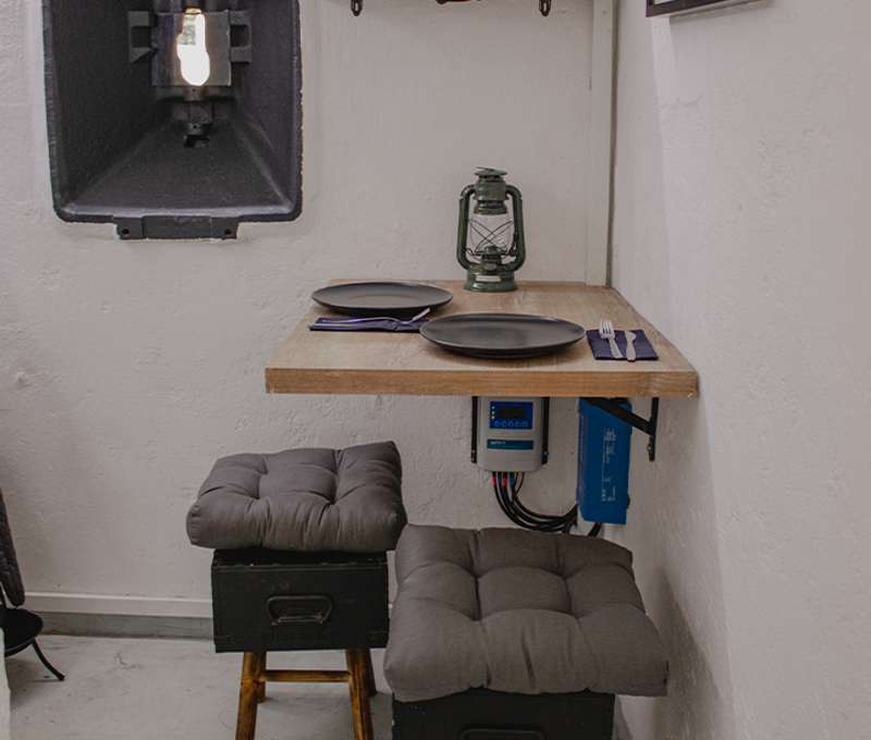Bunker A - sedenie