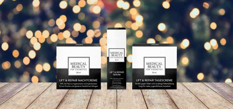 Vianočný balíček kozmetickej značky Medical Beauty For Cosmetics