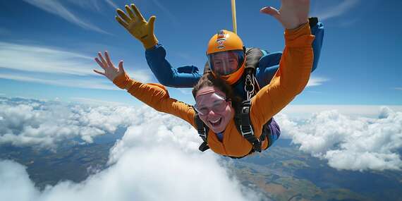 Darčekové poukážky na tandemové zoskoky od Vertical Jump - 5 LETÍSK NA VÝBER/Boleráz , Slávnica, Nové Zámky, Martin, Senica