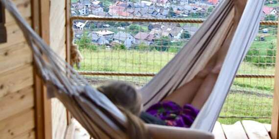 Zážitkový pobyt v unikátnom domčeku v korunách stromov na Liptove s raňajkami z košíka/Liptov