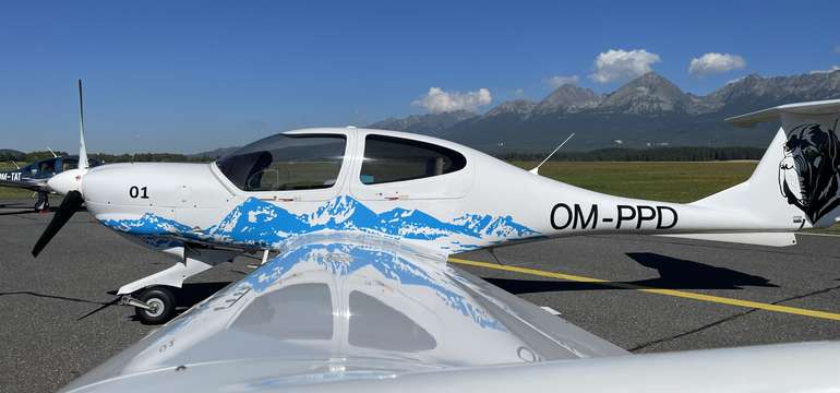Certifikované 4-miestne lietadlo DIAMOND DA-40