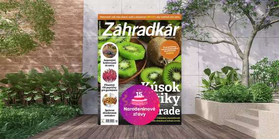 NARODENINY: Ročné predplatné mesačníka ZÁHRADKÁR/Slovensko