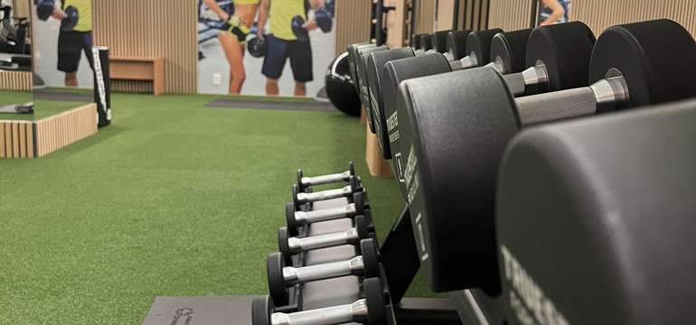 Novo-zrekonštruovaná fitness zóna