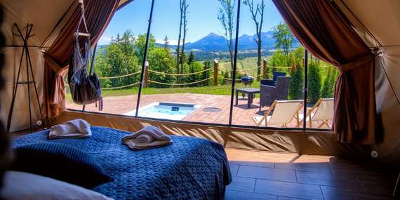 Romantický glamping s vlastní venkovní vířivkou jen kousek od Zakopaného/Polsko - Vysoké Tatry - Poronin