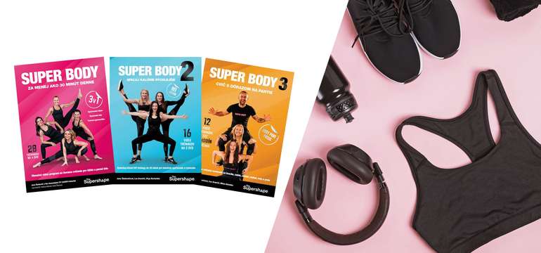 Účinné video tréningy SUPER BODY od CVIČTE.SK na domáce cvičenie s top slovenskými trénermi
