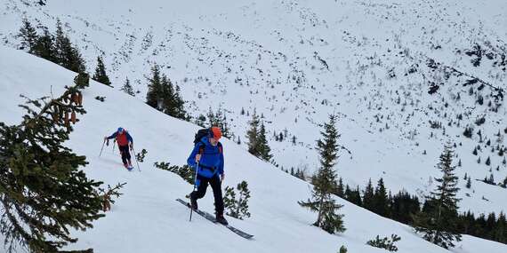 Skialpový alebo lavínový kurz pre začiatočníkov aj mierne pokročilých/Donovaly/Krížna