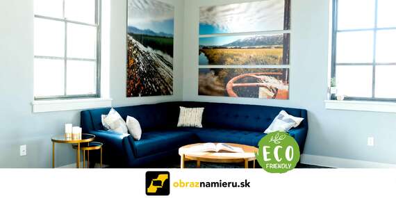 Fotokoláž alebo tablo na ekologickom plátne zo 100 % bavlny v rôznych rozmeroch/Slovensko