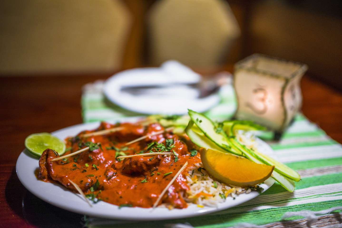 Pravá indická kuchyňa v Little India - kuracia tikka masala alebo butter chicken