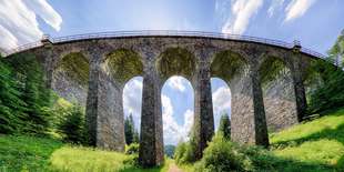 Telgártsky viadukt je od chaty Čučoriedka len 19 min. pešo alebo 3 min. autom