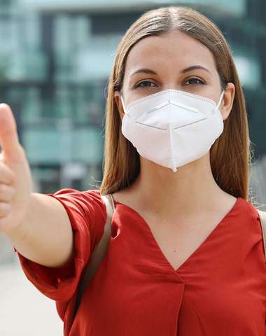 Respirátor FFP2/KN95 bez výdychového ventilu