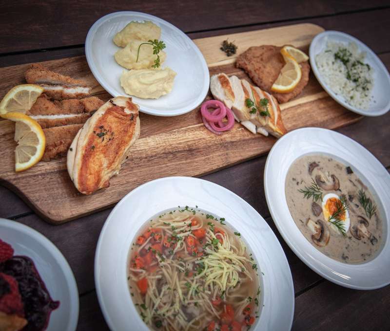 Obľúbené 3-chodové menu v reštaurácii Leberfinger s donáškou alebo na vyzdvihnutie so sebou