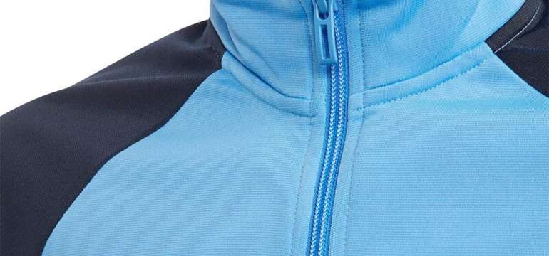 Adidas detská tepláková súprava modrá s čiernou